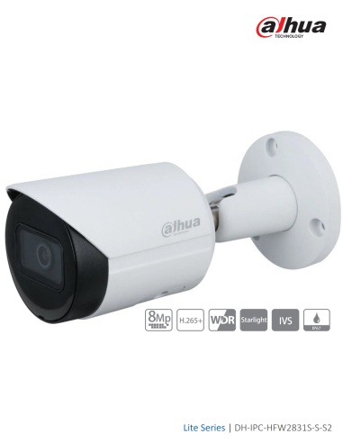 Dahua 8MP WDR IR Mini Bullet Network Camera with DH-IPC-HFW2831SP-S-0280B-S2