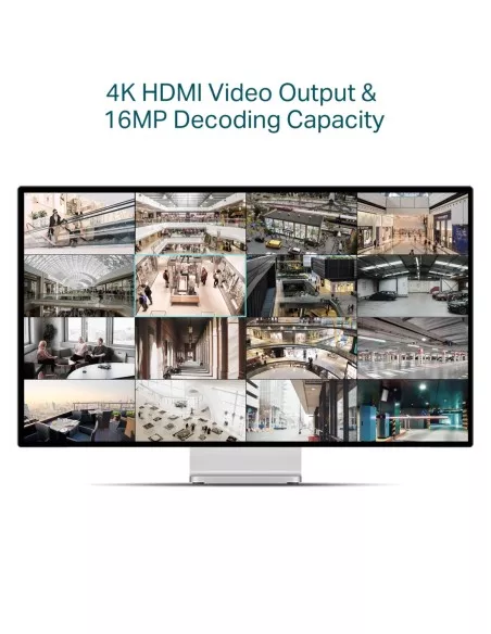 TP-Link VIGI 8MP 4K-UHD VIGI 16 Channel PoE+ VIGI-NVR2016H-16MP-V2