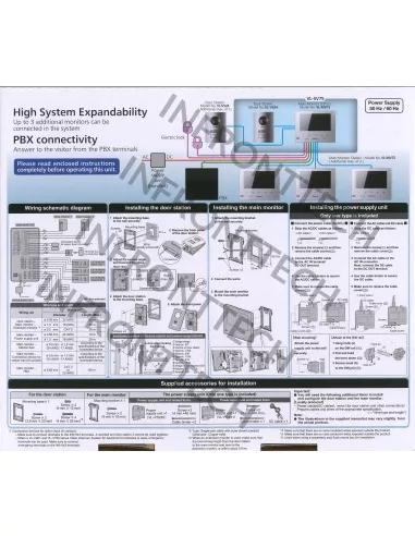 Panasonic VL-SV75AZ-W Video Intercom System White PANA-SV75AZ-W