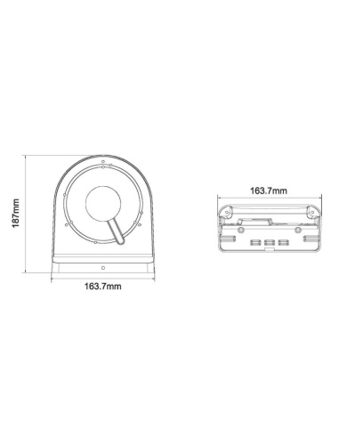 IVSEC MEDIUM 90 DEGREE WALL MOUNT FOR NC312X AND IV2456X-BLK