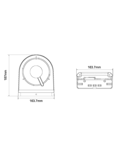 IVSEC MEDIUM 90 DEGREE WALL MOUNT FOR NC312X AND IV2456X-BLK