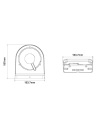 IVSEC MEDIUM 90 DEGREE WALL MOUNT FOR NC312X AND NC512X