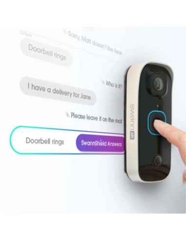 Swann Buddy Video Doorbell 4K AI Voice Assistant SWIFI-4KBUDDY