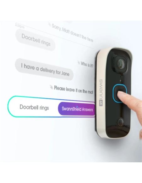 Swann Buddy Video Doorbell 4K AI Voice Assistant SWIFI-4KBUDDY