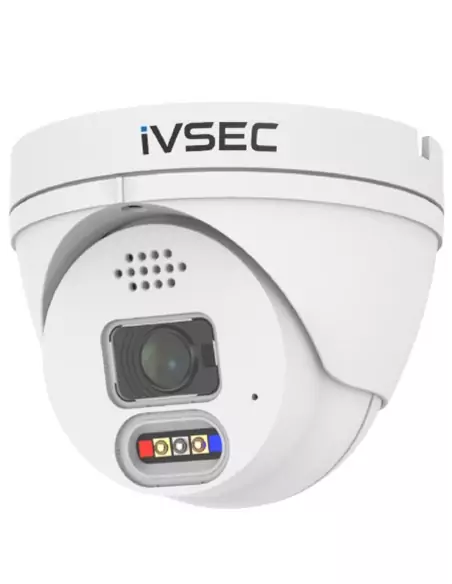 IVSEC TURRET IP CAMERA 8MP 2.8MM FIXED LENS 25FPS POE IP66  ADV DET ADV IVS