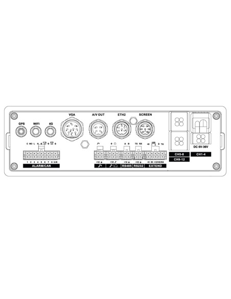 Securview 8 Channel Mobile HDCVI Recorder with MXVR-GPS8GW Securview 8 Channel Mobile HDCVI Recorder with MXVR-GPS8GW