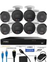 IVSEC 8CH AI Bullet CCTV – 4K 8MP Cams + 2TB NVR Recorder