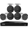 4K UHD CCTV System – IVSEC 8CH AI NVR + 6x 8MP Bullet Cameras