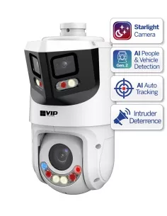 VIP Vision Dual-Lens LED 8MP+4MP x25 Zoom Auto Tracking IP VSIPPTZ-4P8X 2