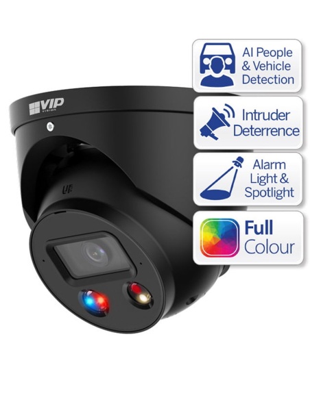 VIP Vision 8MP 8Ch AI NVR 2TB + 4 Cameras Black NKPRO-88602D2DD-EBLK VIP Vision 8MP 8Ch AI NVR 2TB + 4 Cameras Black NKPRO-88602D2DD-EBLK