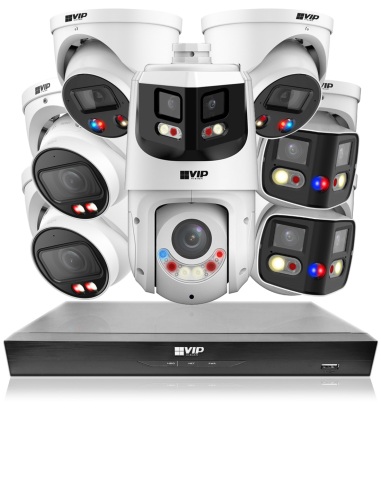 VIP Vision 8MP AI Kit – 8600 Speciality Series NVR 8Ch 2TB, 3-in-1 PTZ, 2x ID3, 2x M-Dome, 2x 180° SMD+ – NKPRO-88602D2DD2MD1PT