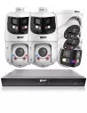 VIP Vision 8MP AI NVR Kit: 8600 Speciality Series 8Ch 2TB, x2 3in1 PTZ, 2x ID3 & 1x 180° SMD+ Domes (8x5) - NKPRO-88602D1DD2PT