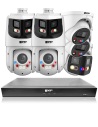 VIP Vision 8MP AI NVR Kit: 8600 Speciality Series 8Ch 2TB, x2 3in1 PTZ, 2x ID3 & 1x 180° SMD+ Domes (8x5) - NKPRO-88602D1DD2PT