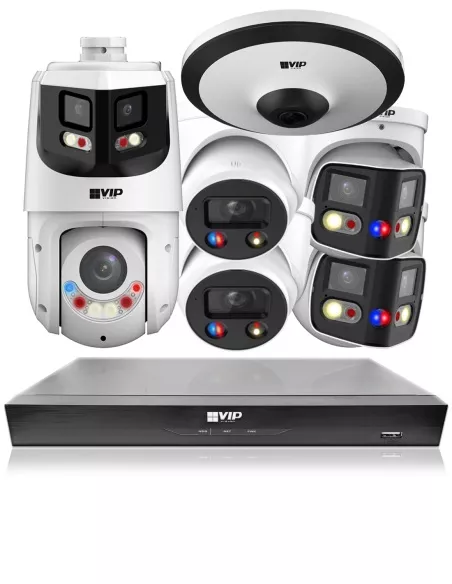 VIP Vision 8MP AI Kit: 8600 Series 8Ch NVR 2TB, NKPRO-88602D2DD1PT1PFE