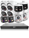 VIP Vision 8MP AI Kit – 8600 Speciality Series NVR 8Ch 2TB, 2x 3-in-1 PTZ, 2x ID3, 2x M-Dome, 2x 180° SMD+