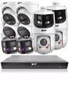 VIP Vision 8MP AI Kit – 8600 Speciality Series NVR 8Ch 2TB, 2x 3-in-1 PTZ, 2x ID3, 2x M-Dome, 2x 180° SMD+