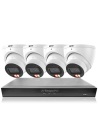VIP Vision 5MP V5100 Series 8Ch AI IP NVR 2TB 4xDIRG 24/7 Colour Dome Cameras - Advanced AI CCTV