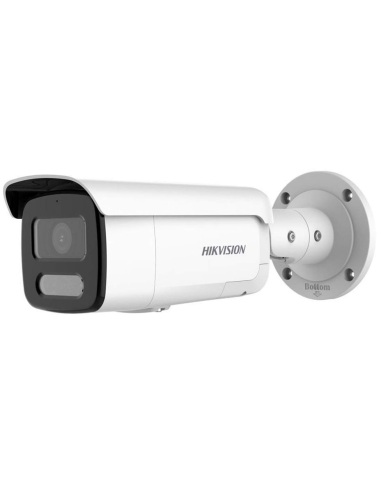 Hikvision 8MP ColorVu Bullet Camera with Hybrid Light, Built-in Mic & Speaker, Strobe Light - DS-2CD2T87G2H-LISU/SL