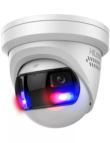Hilook IPC-T289PH-MU/SL 8MP Dual-Lens 180° Turret Camera with Mic, IR, PoE – Standalone or NVR Compatible CCTV