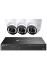 TP-Link VIGI 5MP Super HD 4Ch IP NVR 2TB Full-Colour 3 Dome Camera Kit