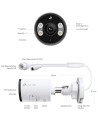 TP-Link VIGI 5MP Super HD 4Ch IP NVR 2TB Full-Colour 3 Bullet Camera Kit
