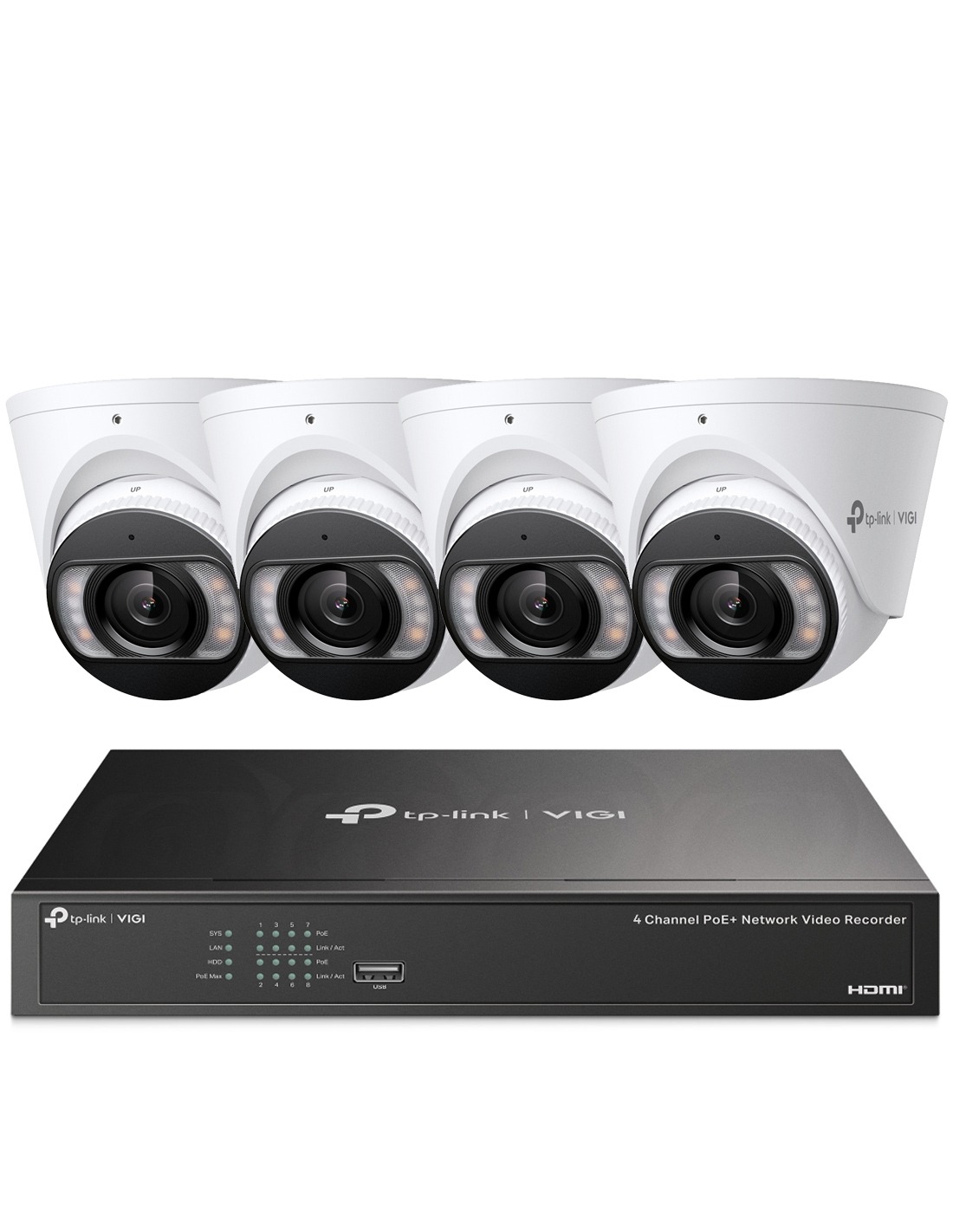 TP-Link VIGI 5MP Super HD 4 Channel IP NVR 2TB VIGI4-C455-4D-E1