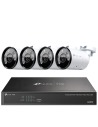 TP-Link VIGI 5MP Super HD 4 Channel IP NVR 2TB Full-Colour 4 Bullet Camera Kit
