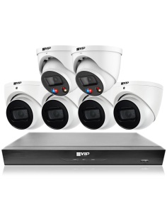 VIP Vision 8MP 4K-UHD Pro AI 8Ch IP NVR 4xDIRG 2xID3 Dome NKPRO-88104D2D3-AU
