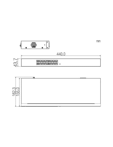 VIP Vision 16 Port Unmanaged Gigabit Ethernet VSETH-SW16G2 VIP Vision 16 Port Unmanaged Gigabit Ethernet VSETH-SW16G2
