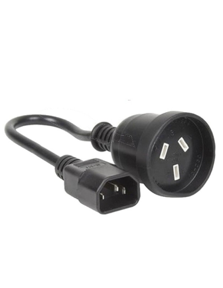 UPS to PC IEC C14 3-Pin Aus Power Cable Cord Lead 30cm