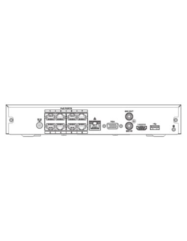 EZ-IP 12MP 8CH NVR with 8-Port PoE, HDMI/VGA EZ-N48PRO