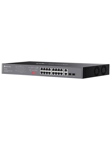 TP-Link Omada 18-Port Gigabit Rackmount Switch with 16-Port PoE+ - DS1018GMP