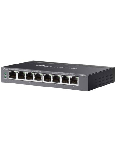 TP-Link Omada 8-Port Gigabit Desktop Switch with 8-Port PoE+ - DS108GP