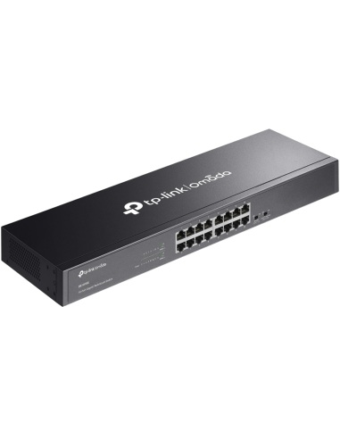 TP-Link Omada DS1016G 16 Port Rackmountable Gigabit Network Switch top left view