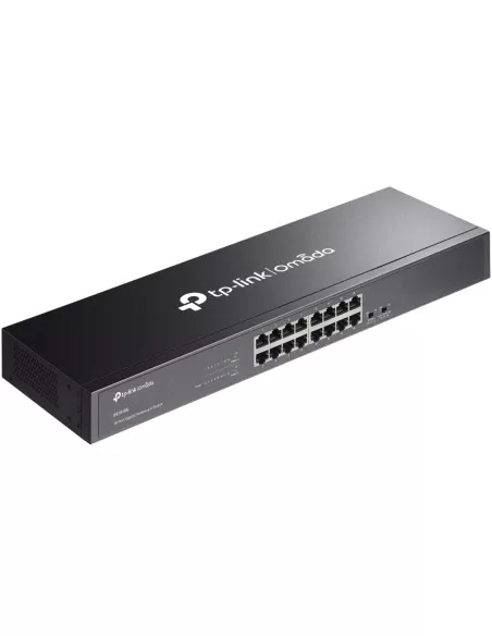 TP-Link Omada DS1016G 16 Port Rackmountable Gigabit Network Switch top left view