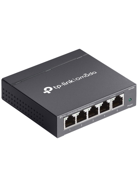 TP-Link Omada DS105G Gigabit Desktop Switch 5-Port left side view