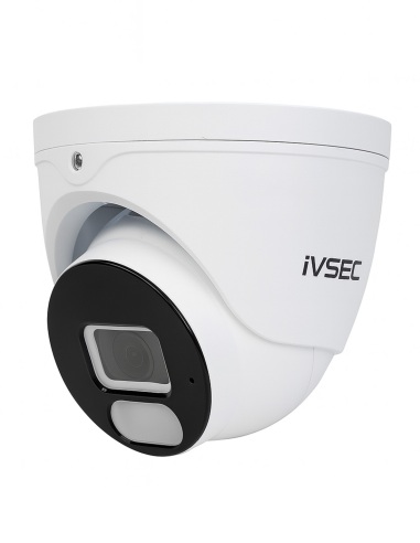 IVSEC 4K 8MP Smart IP Dome Camera 2.8mm White LED Spot Light & IR 25M  - IVNC-820D
