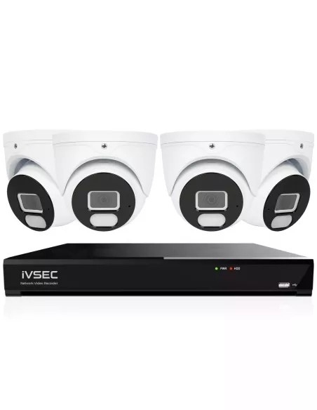 IVSEC 4K 8MP Smart IP 2TB 8CH 4x820D Dome Cameras IVK8L-8204D IVSEC 4K 8MP Smart IP 2TB 8CH 4x820D Dome Cameras IVK8L-8204D