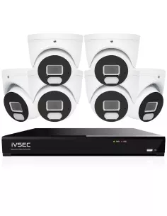 IVSEC 4K 8MP Smart IP 2TB 8CH 6x820D Dome Cameras UHD NVR IVK8L-8206D