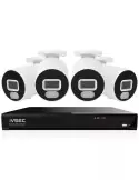 IVSEC 4K 8MP Smart IP 2TB 8CH 4x820B Bullet Cameras UHD NVR CCTV Security System (8x4)