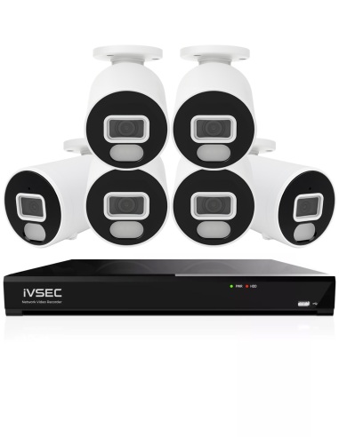 IVSEC 4K 8MP Smart IP 2TB 8CH 6x820B Bullet IVK8L-8206B