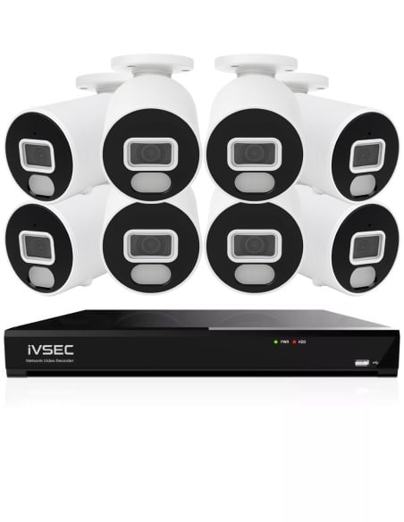 IVSEC 4K 8MP Smart IP 2TB 8CH 8x820B Bullet IVK8L-8208B