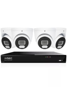 IVSEC 4K 8MP Smart IP 2TB 4CH 4x820D Dome Cameras UHD NVR IVK4L-8204D