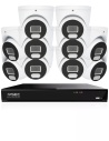 IVSEC 4K 8MP Smart IP 4TB 16CH 10x820D Dome Cameras UHD NVR CCTV Security System (16x10)