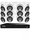 IVSEC 4K 8MP Smart IP 4TB 16CH 12x820D Dome Cameras UHD NVR CCTV Security System (16x12)