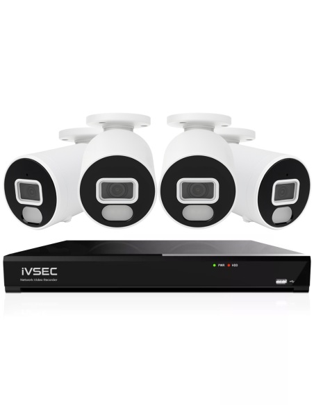 IVSEC 4K 8MP Smart IP 2TB 4CH 4x820B Bullet IVK4L-8204B-E1