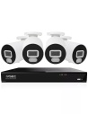 IVSEC 4K 8MP Smart IP 2TB 4CH 4x820B Bullet Cameras UHD NVR CCTV Security System (4x4)