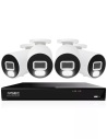 IVSEC 4K 8MP Smart IP 2TB 4CH 4x820B Bullet Cameras UHD NVR CCTV Security System (4x4)