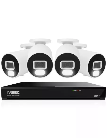 IVSEC 4K 8MP Smart IP 2TB 8CH 4x820B Bullet IVK8L-8204B