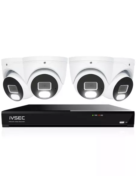 IVSEC 4K 8MP Smart IP 2TB 8CH 4x820D Dome Cameras IVK8L-8204D IVSEC 4K 8MP Smart IP 2TB 8CH 4x820D Dome Cameras IVK8L-8204D